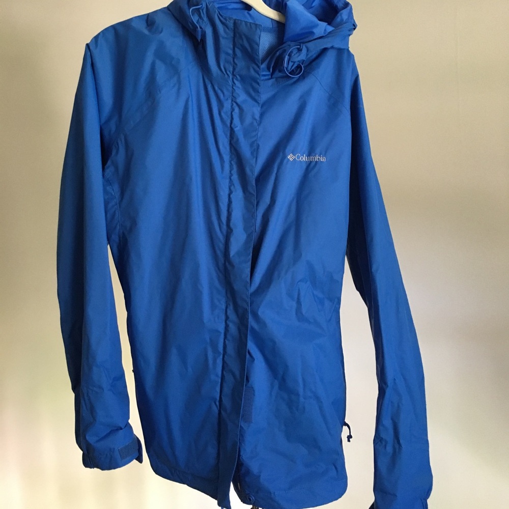 NWOT blue Columbia rain jacket